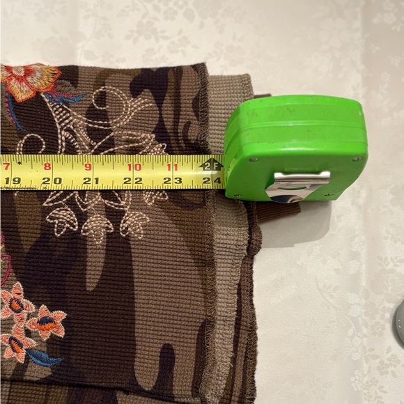 Johnny Was Embroidered Camo Thermal Henley - Picture 10 of 10